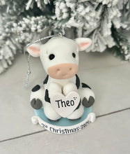 Load image into Gallery viewer, Clearence Cow ornament. **Please read description and check photos**
